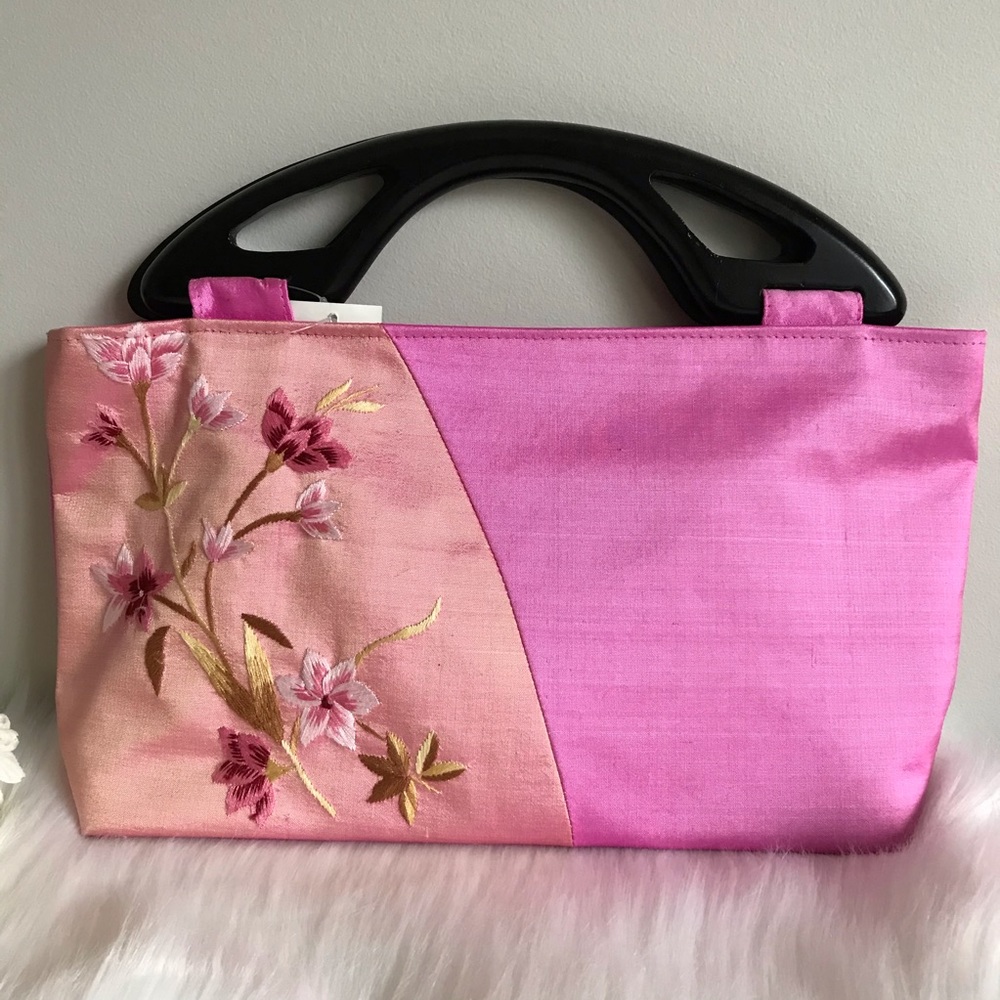 NWT Handmade silk handbag